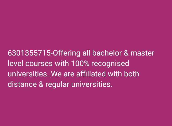 Direct joining 6301355715- All Academic courses available with complete support to the students. For all jobs/higher education .